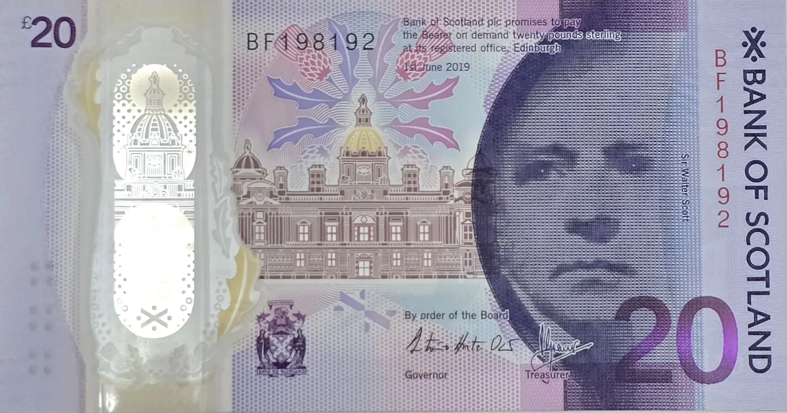 اسکناس اسکاتلند 20 پوند اسکاتلند unc